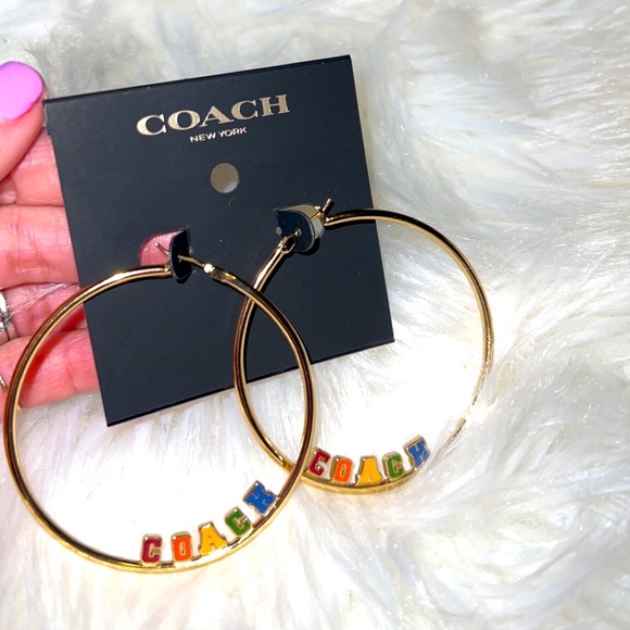 Never Worn Coach Earrings- it will come in the box and pouch! - Picture 1 of 4